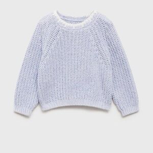 Mango Sky Blue Knit Sweater